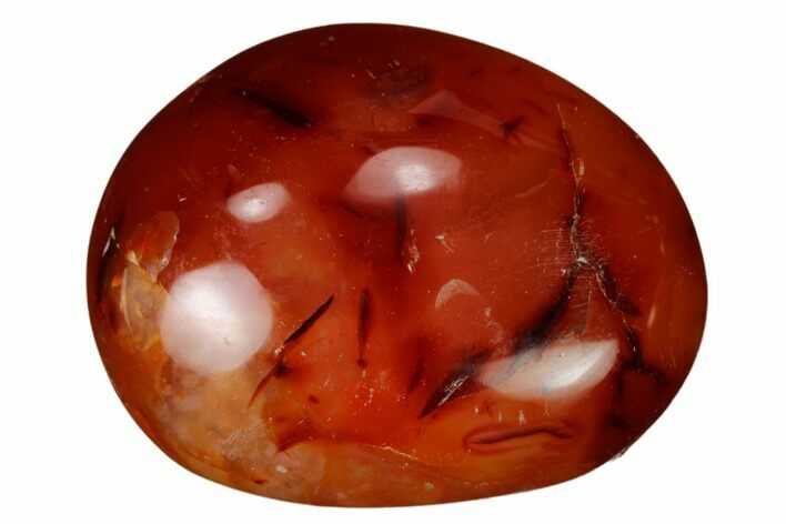 1.5" Vibrant Polished Carnelian Agate Stones - Photo 1